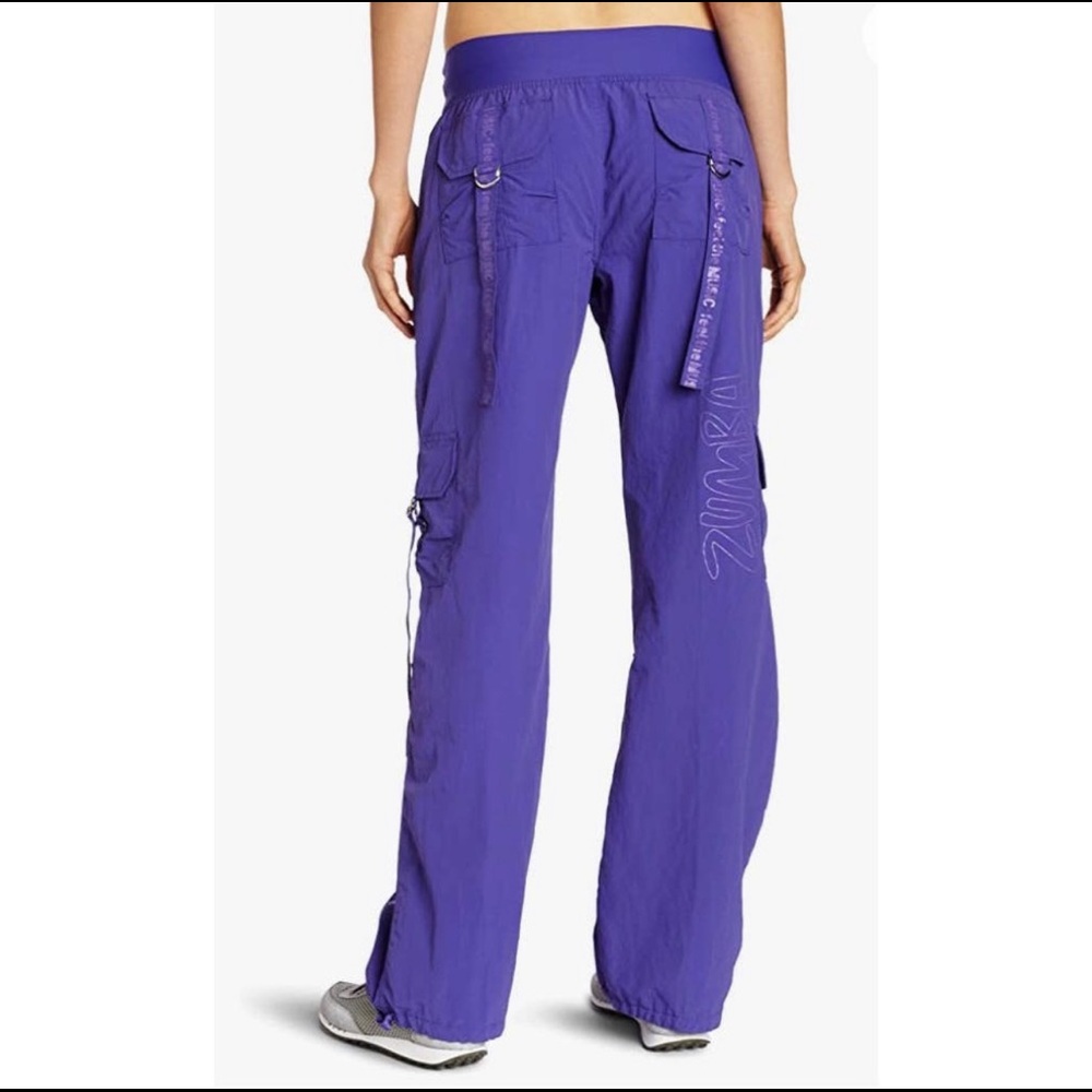 Zumba Wear Nylon Purple Pants Size XL